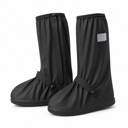 🌧️ 50% DESCONTO POR TEMPO LIMITADO! 👢 Capas impermeáveis de cano alto para calçado – PVC antiderrapante, barreira de 42 cm contra salpicos e elementos refletores para segurança noturna 👟