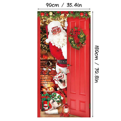 🎄 Christmas Door Cover – 90 × 180 cm