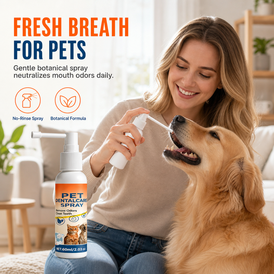 Spray de Higiene Oral e Refrescante de Hálito para Animais de Estimação