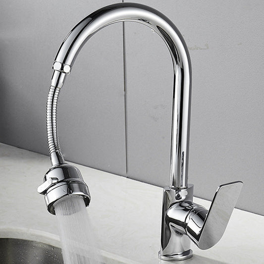 Torneira de Cozinha com Extensor e Jato de Pressão Giratório 360°