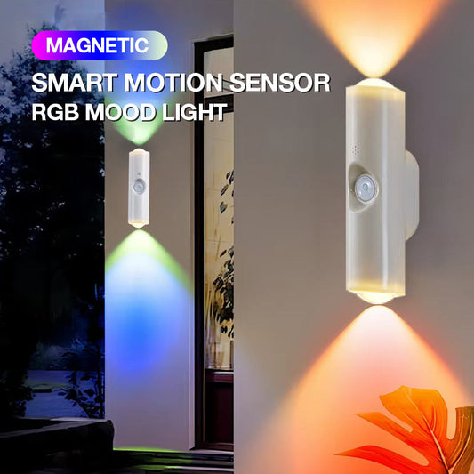 Luz de Ambiente RGB com Sensor de Movimento Inteligente e Fixação Magnética