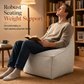 🛋️ 50% de desconto! ✨ Capa de pufe organizador (para guardar roupa) — Pode ser preenchida com cobertores ou edredões antigos; fabricado em lona resistente com abertura extra larga e fecho — Suporta até 100 kg 🪑