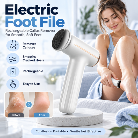 🦶 Lixa de Pé Elétrica Recarregável para o Cuidado dos Pés
