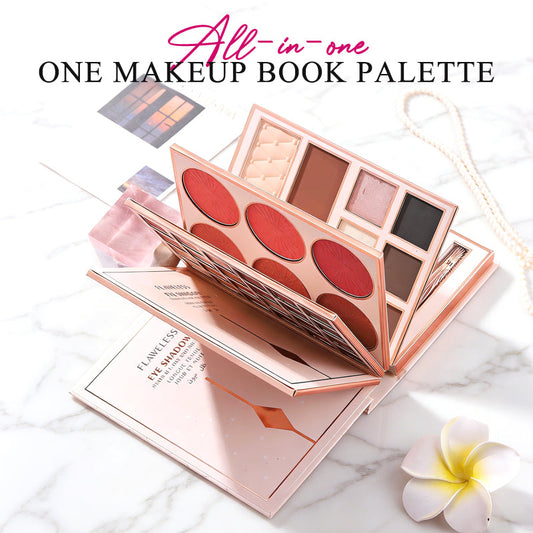 💄50% DESCONTO JÁ!🥳🥳 Paleta de Maquilhagem em Formato de Livro – Kit Completo com Sombras, Blush, Contorno e Iluminador; paleta portátil e dobrável, ideal para maquilhagem do dia a dia ou para festas.