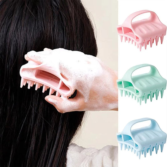 🥳Oferta Imperdível 2026🥳💞Mais de 50 mil vendidos! 💆✨ 50% de desconto! Massajador de couro cabeludo em silicone – cerdas macias, não puxa o cabelo, uso a seco ou no banho, à prova de água. Relaxe e estimule a circulação! 🛡️💚