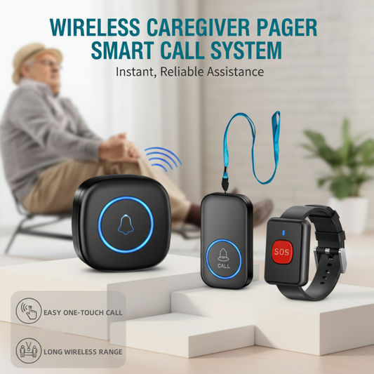 🔔 50% de desconto! 📟 Pager sem fios para cuidadores – Sistema de chamada inteligente e de longo alcance ✨
