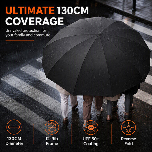 ✨Guarda-chuva dobrável extra grande e à prova de vento