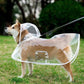 📢 Novidade com 50% de desconto 🐕 Capa de chuva transparente e impermeável para cães – Mantenha o seu animal seco e visível nos passeios em dias de chuva 🌧️