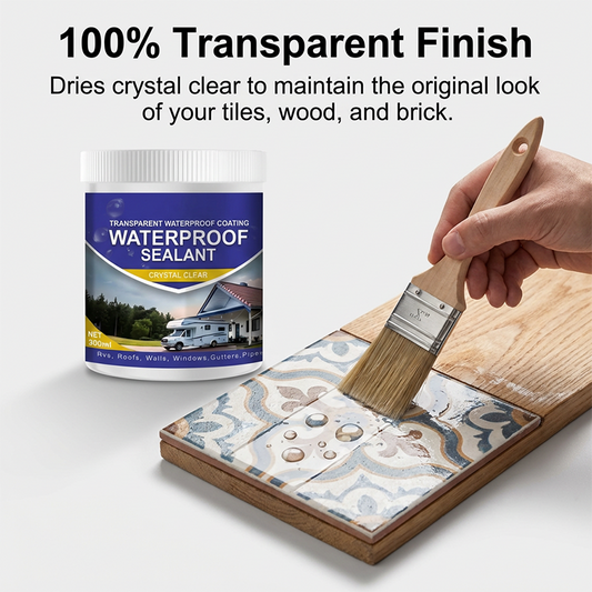 💞 Mais de 50.000 unidades vendidas! 💧🛡️ Selante Impermeável Transparente — cristalino, de secagem rápida e durável. Ideal para telhados, casas de banho, azulejos e diversas outras superfícies — resolva facilmente problemas de infiltrações! ✨🔧