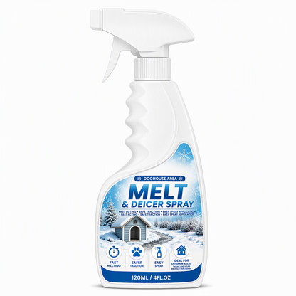 ✨Spray Descongelante para Exterior (Degraus, Caminhos, Pátios e Entradas de Canis) — Derretedor de Neve Seguro para Animais de Estimação, Ação Rápida, Seguro para Patas de Cães, 120ml