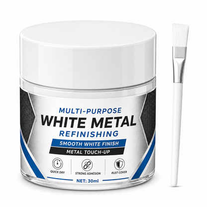 ✨Tinta de Retoque Multiusos em Metal Branco
