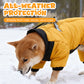 Cozy Waterproof Dog Coat With Built-in Harness