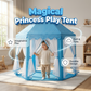 ✨Tenda infantil em forma de castelo hexagonal com cortinas de tela