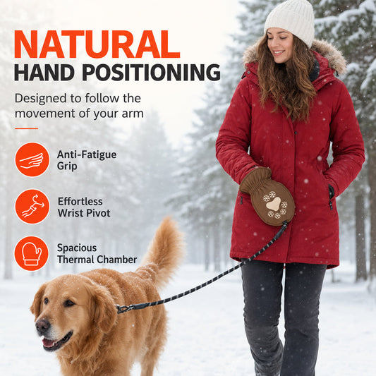 ✨Guia para cães com luva térmica para passeios em tempo frio
