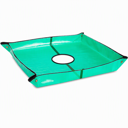 ✨Tapete coletor de folhas para jardim com abertura central