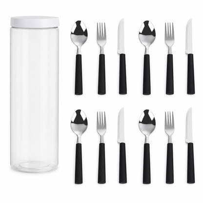 ✨Conjunto de talheres em aço inoxidável para utilização em hotéis e residências