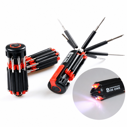 🎁2027 New Arrivals 66% OFF💥 Folding Multi-Bit Screwdriver with LED
