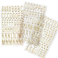 DIY 3D Gold Alphabet & Number Puffy Stickers