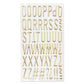 DIY 3D Gold Alphabet & Number Puffy Stickers