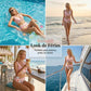 🌺👙 Conjunto de biquíni de cintura alta com motivos florais – Realça a silhueta e tem efeito adelgaçante, num estilo de férias super descontraído✨✅